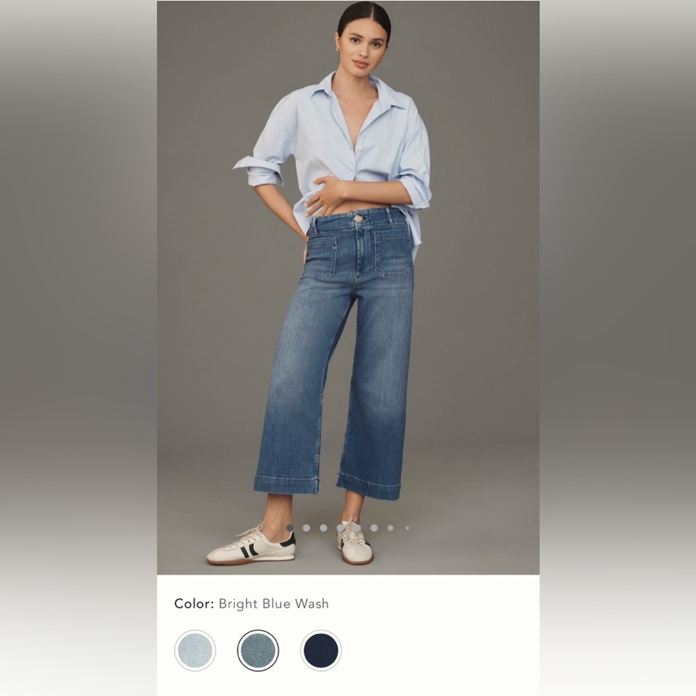 Anthropologie Colette Crop Wide Leg Pant